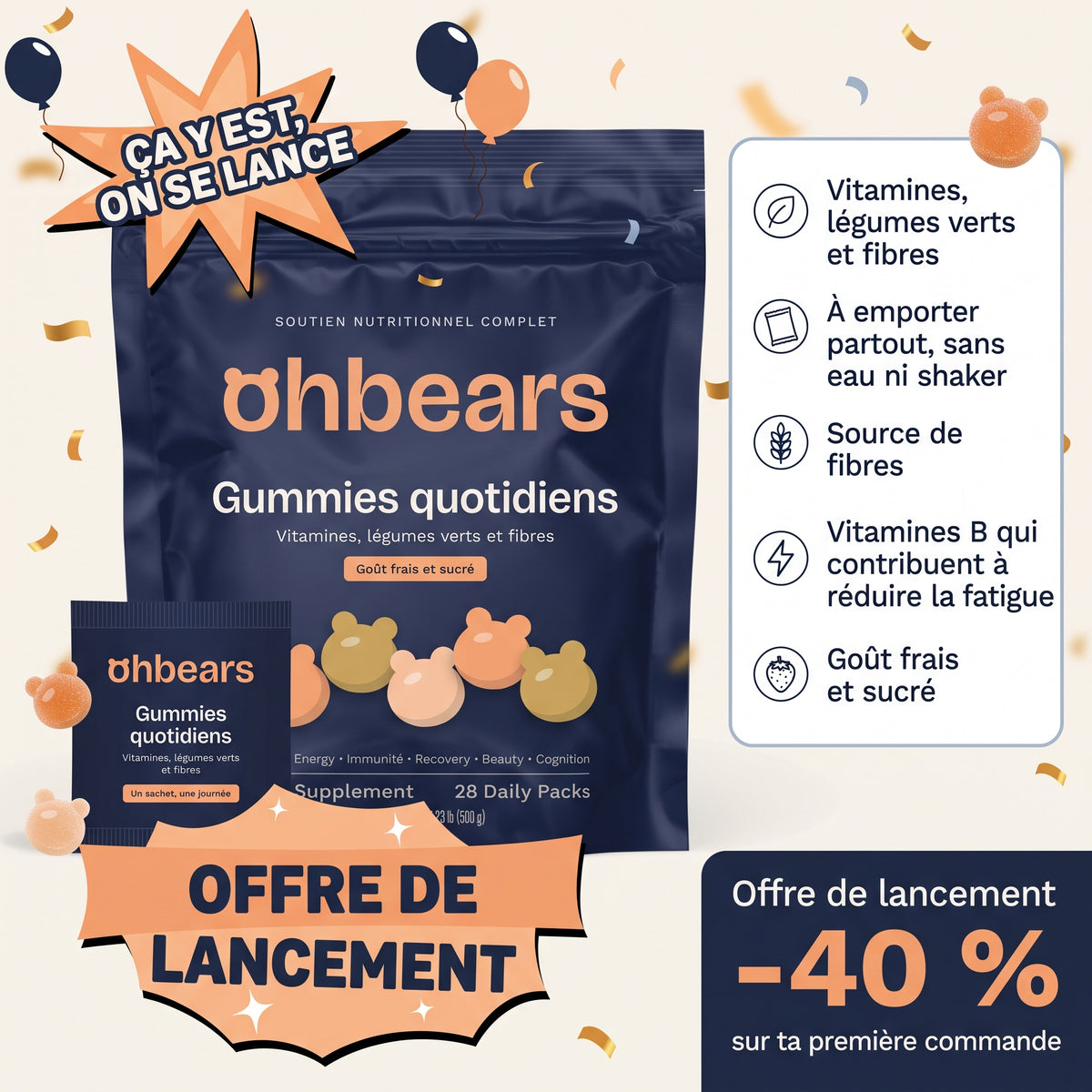 Ohbears - Gummies Support nutritionnel